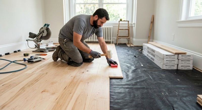 Birch Floor Installation in Venice, FL
