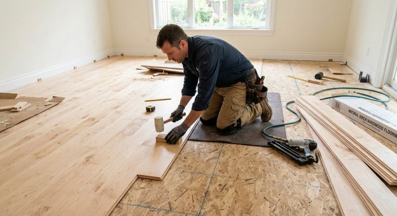 Birch Floor Installation in Venice, FL