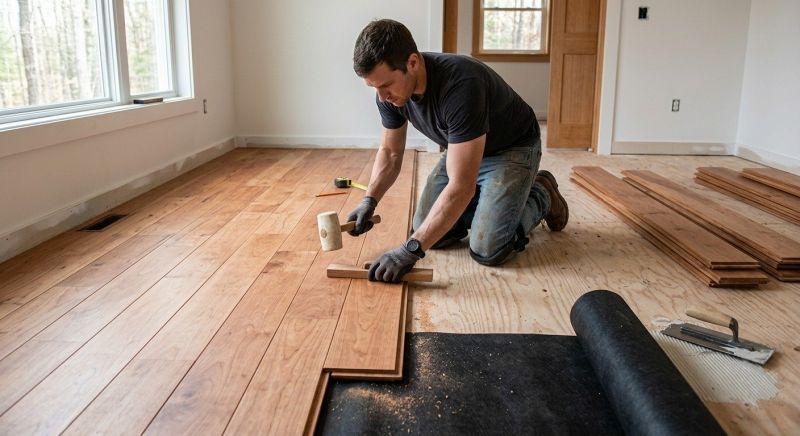 Cherry Floor Installation in Myakka City, FL