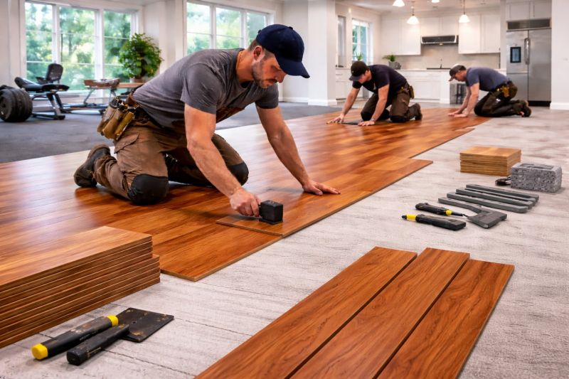 Cherry Floor Installation in Punta Gorda, FL