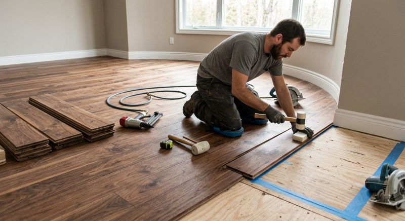 Walnut Flooring Installation in Venice, FL