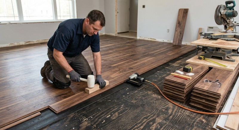 Walnut Flooring Installation in Venice, FL
