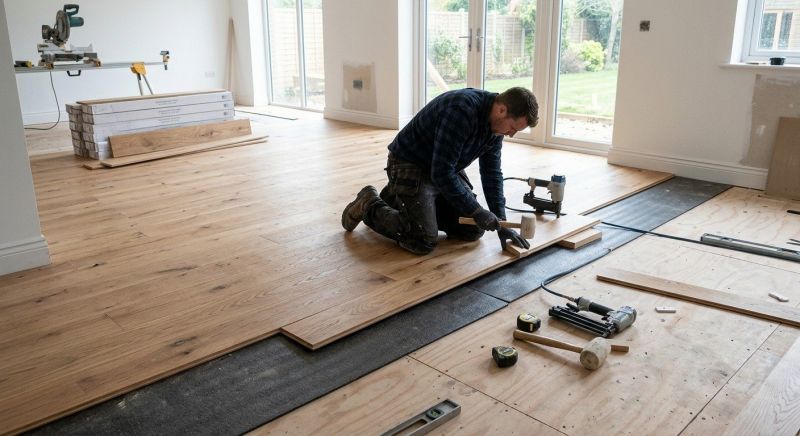 White Oak Floor Installation in Venice, FL
